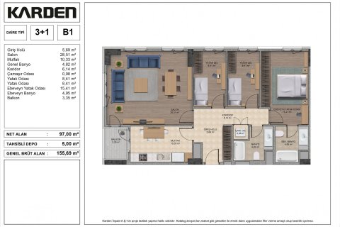 3+1 Wohnung  in Istanbul, Türkei Nr. 66795 - 19