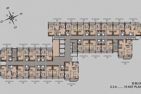 1+1 Wohnung  in Mersin, Türkei Nr. 63542 - 10