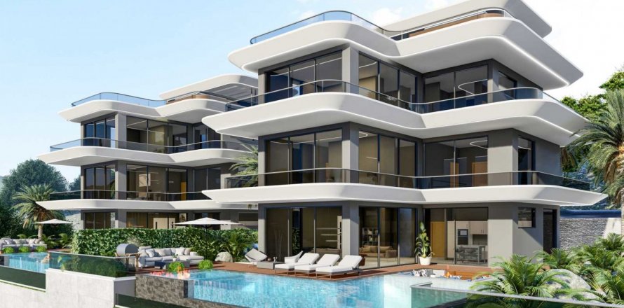 5+1 Villa  in Alanya, Antalya, Türkei Nr. 64632