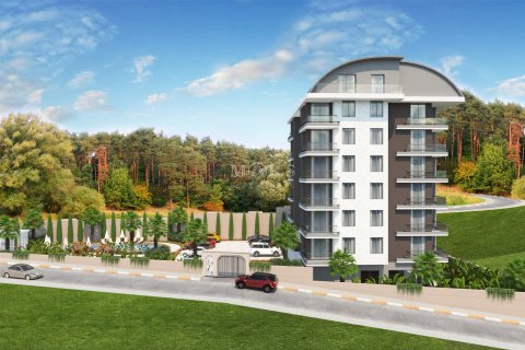 3+1 Wohnung in The new project of a residential complex is located to the right of the intersection of the old city hospital and 500 meters from the sea, Alanya, Antalya, Türkei Nr. 67110 - 2