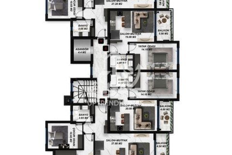 1+1 Wohnung  in Gazipasa, Antalya, Türkei Nr. 69518 - 28