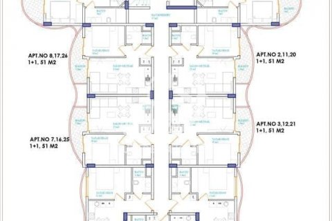 1+1 Wohnung  in Oba, Antalya, Türkei Nr. 69004 - 25