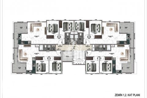 1+1 Wohnung  in Alanya, Antalya, Türkei Nr. 69519 - 22