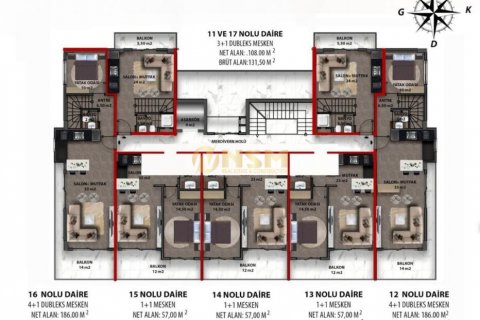 1+1 Wohnung  in Alanya, Antalya, Türkei Nr. 70400 - 21