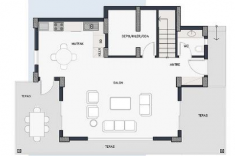 4+0 Villa  in Gundogan, Mugla, Türkei Nr. 71872 - 18