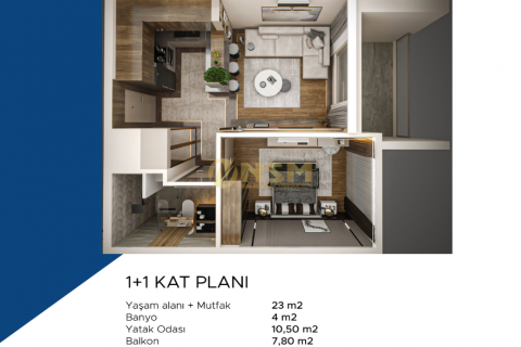 1+1 Wohnung  in Antalya, Türkei Nr. 72119 - 7