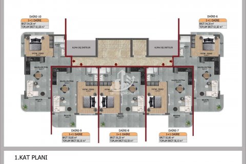 1+1 Wohnung  in Kestel, Antalya, Türkei Nr. 76502 - 21