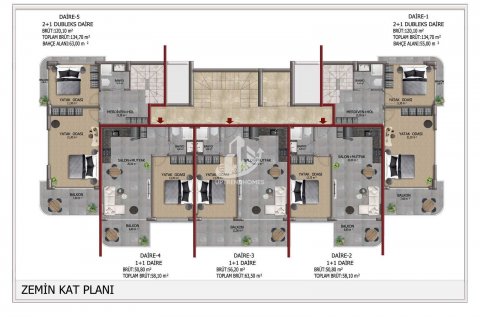 1+1 Wohnung  in Kestel, Antalya, Türkei Nr. 76502 - 18