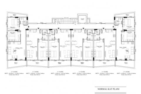 1+1 Wohnung  in Alanya, Antalya, Türkei Nr. 72174 - 20