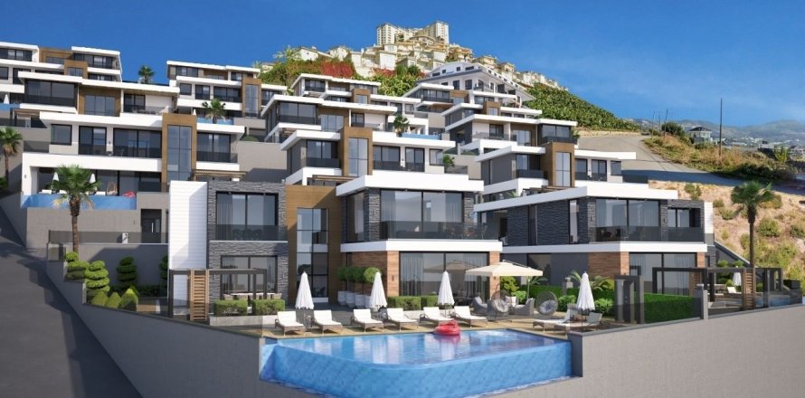 3+1 Villa  in Alanya, Antalya, Türkei Nr. 73301