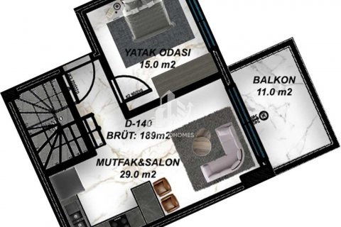 1+1 Wohnung  in Gazipasa, Antalya, Türkei Nr. 77692 - 13