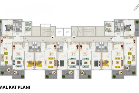 1+1 Wohnung  in Demirtas, Alanya, Antalya, Türkei Nr. 74913 - 21