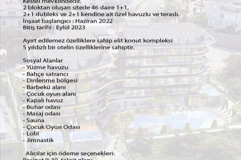 1+1 Bauprojekt  in Kestel, Antalya, Türkei Nr. 79714 - 5
