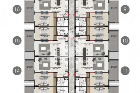 1+1 Wohnung  in Mahmutlar, Antalya, Türkei Nr. 84720 - 20