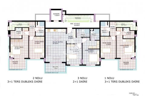 2+1 Wohnung  in Alanya, Antalya, Türkei Nr. 82843 - 7