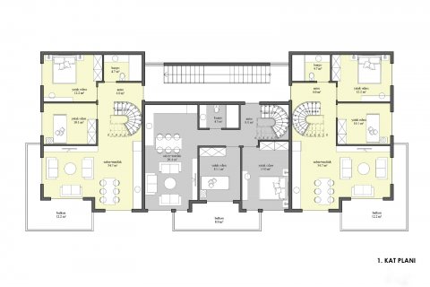 2+1 Wohnung  in Side, Antalya, Türkei Nr. 81361 - 2