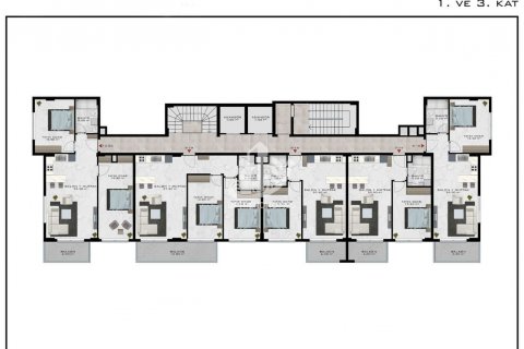 1+1 Wohnung  in Demirtas, Alanya, Antalya, Türkei Nr. 84715 - 28