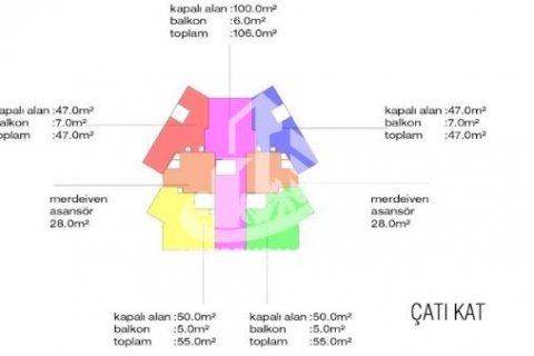 2+1 Wohnung  in Alanya, Antalya, Türkei Nr. 83640 - 11