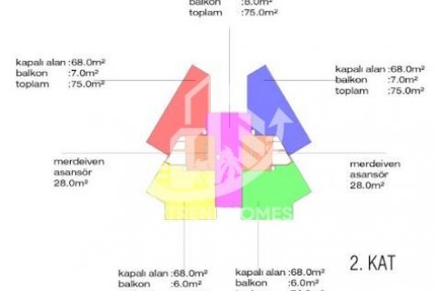 2+1 Wohnung  in Alanya, Antalya, Türkei Nr. 83640 - 10