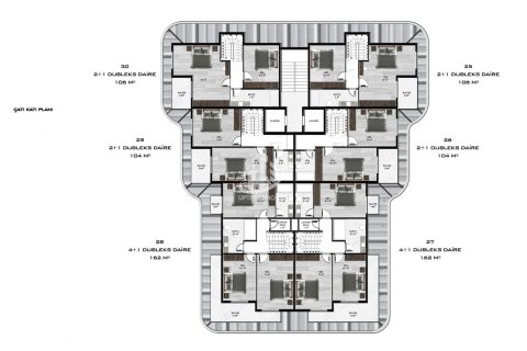 1+1 Wohnung  in Mahmutlar, Antalya, Türkei Nr. 80088 - 12