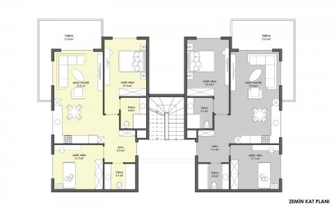 2+1 Wohnung  in Side, Antalya, Türkei Nr. 81361 - 8