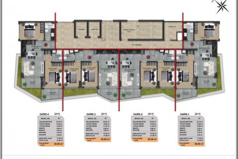 1+1 Bauprojekt  in Aydin, Alanya, Antalya, Türkei Nr. 79675 - 11