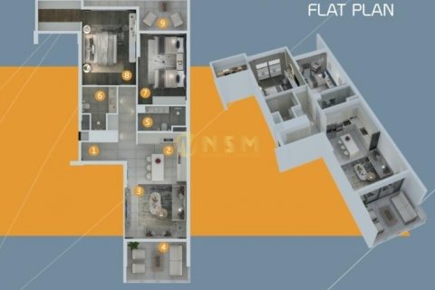 1+1 Wohnung  in Mersin, Türkei Nr. 83794 - 21