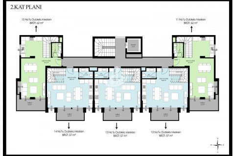 1+1 Wohnung  in Alanya, Antalya, Türkei Nr. 85183 - 9