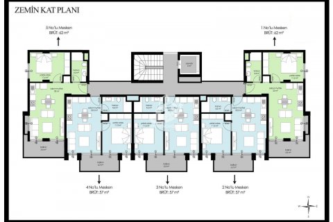 1+1 Wohnung  in Alanya, Antalya, Türkei Nr. 85183 - 7