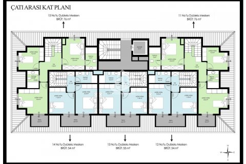 1+1 Wohnung  in Alanya, Antalya, Türkei Nr. 85183 - 10