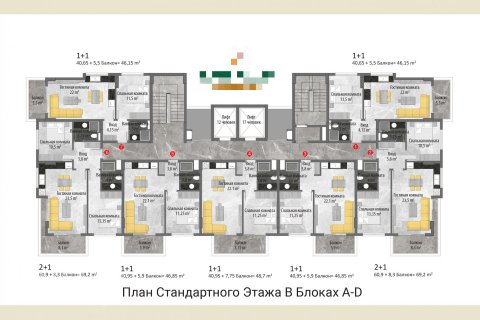 Apartment for sale  in Avsallar, Antalya, Turkey, 2 bedrooms, 94m2, No. 323 – photo 17