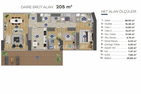 Apartment for sale  in Izmir, Turkey, 3 bedrooms, 205m2, No. 9407 – photo 9