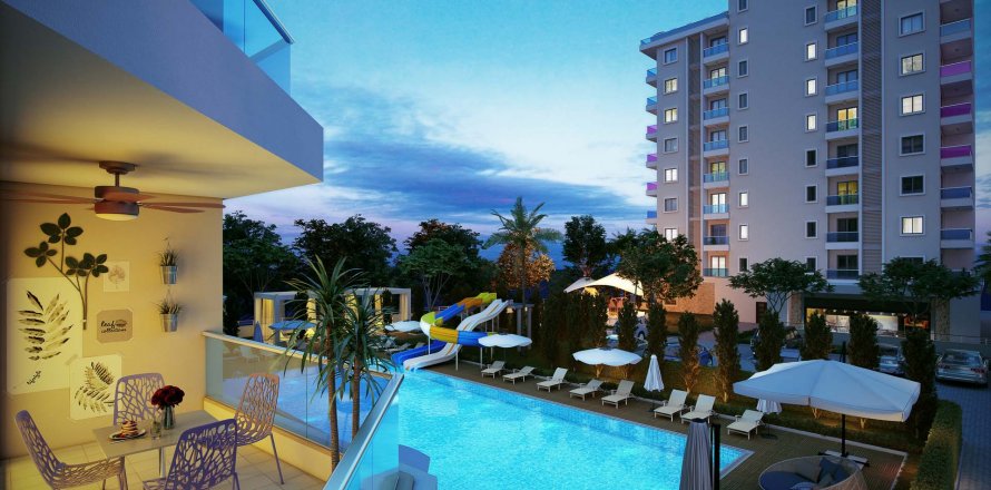 1+1 Apartment in Perli Towers, Alanya, Antalya, Turkey No. 33242