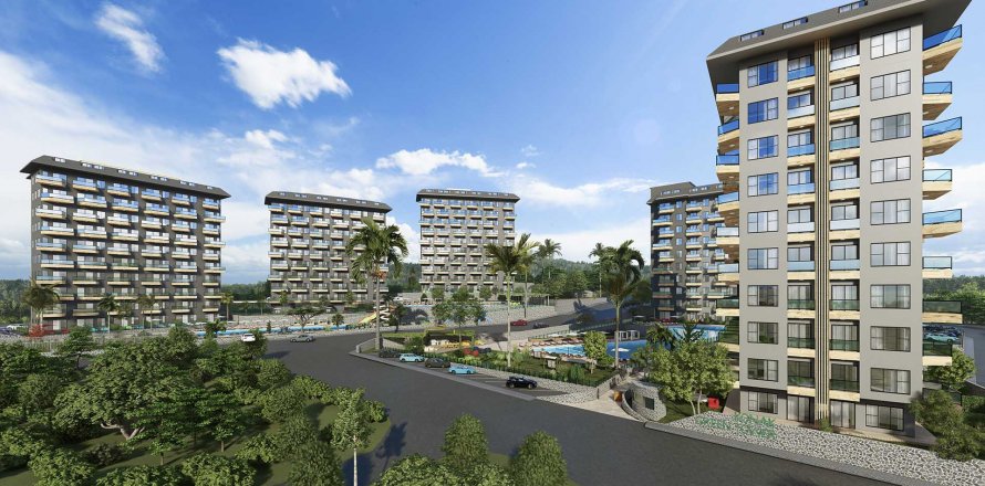 2+1 Apartment in Konak Green Towers, Alanya, Antalya, Turkey No. 36277