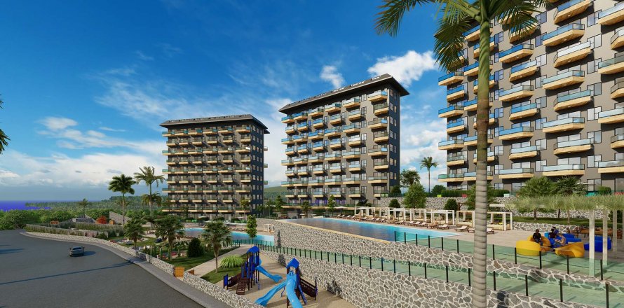 2+1 Apartment in Konak Green Towers, Alanya, Antalya, Turkey No. 36281