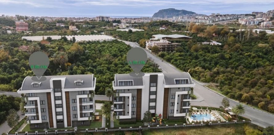 1+1 Apartment  in Oba, Antalya, Turkey No. 38605