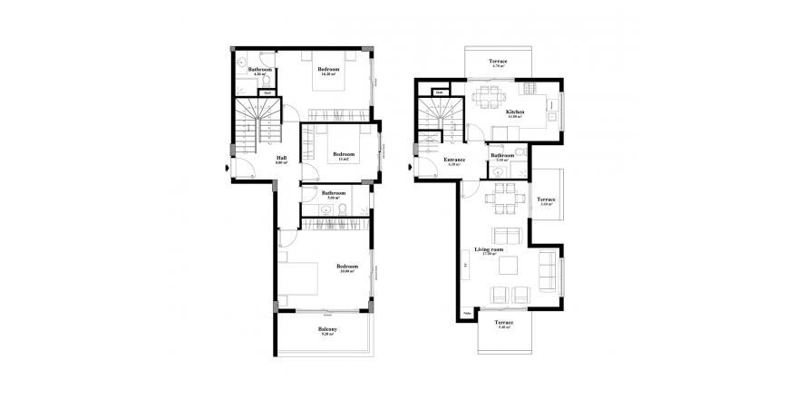 Floor plan «8», 3+1 in Yekta Blue IV Residence