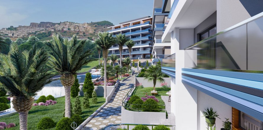 4+1 Apartment in Eco Blue, Kargicak, Alanya, Antalya, Turkey No. 42911