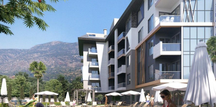 1+1 Apartment  in Oba, Antalya, Turkey No. 47768