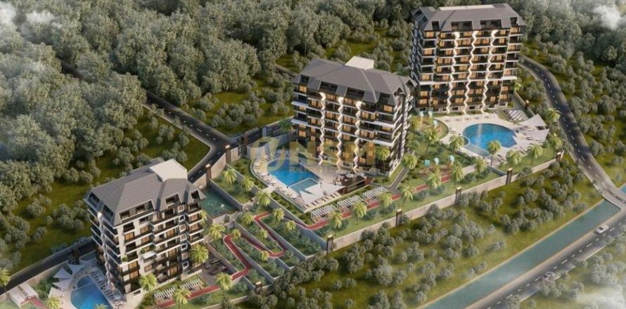 1+1 Apartment  in Alanya, Antalya, Turkey No. 48228