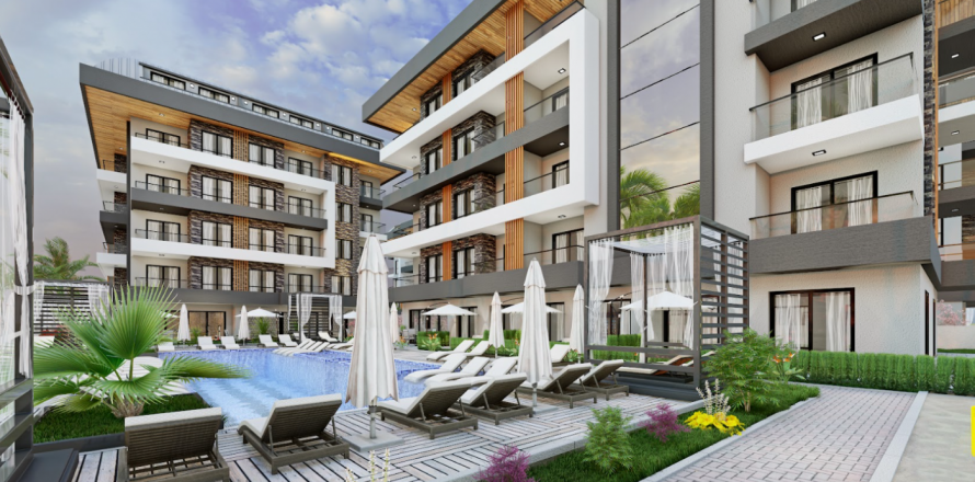 1+1 Apartment  in Oba, Antalya, Turkey No. 41239