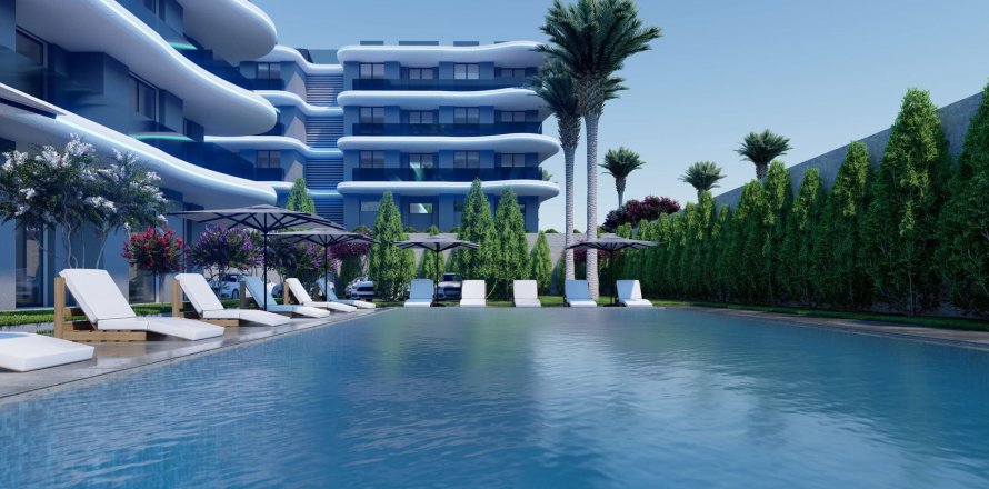 1+1 Apartment in Lotus Sea Side, Okurcalar, Alanya, Antalya, Turkey No. 49416