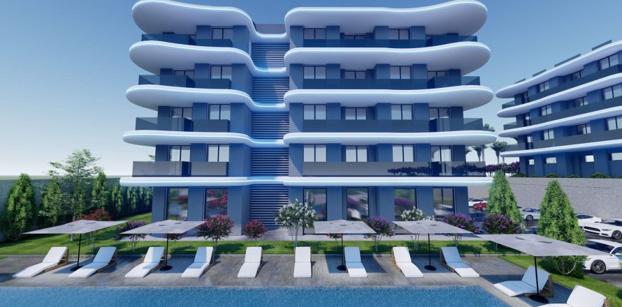1+1 Apartment in Lotus Sea Side, Okurcalar, Alanya, Antalya, Turkey No. 49418