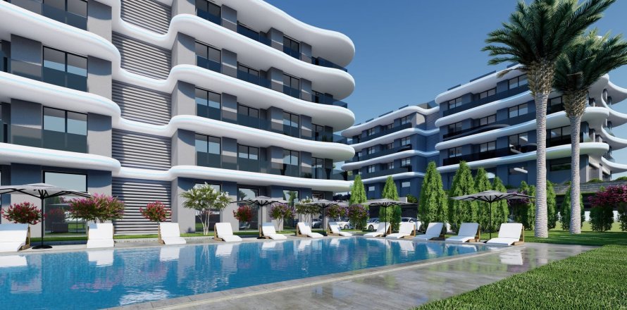 2+1 Apartment in Lotus Sea Side, Okurcalar, Alanya, Antalya, Turkey No. 49419