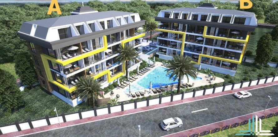 1+1 Apartment  in Alanya, Antalya, Turkey No. 51484