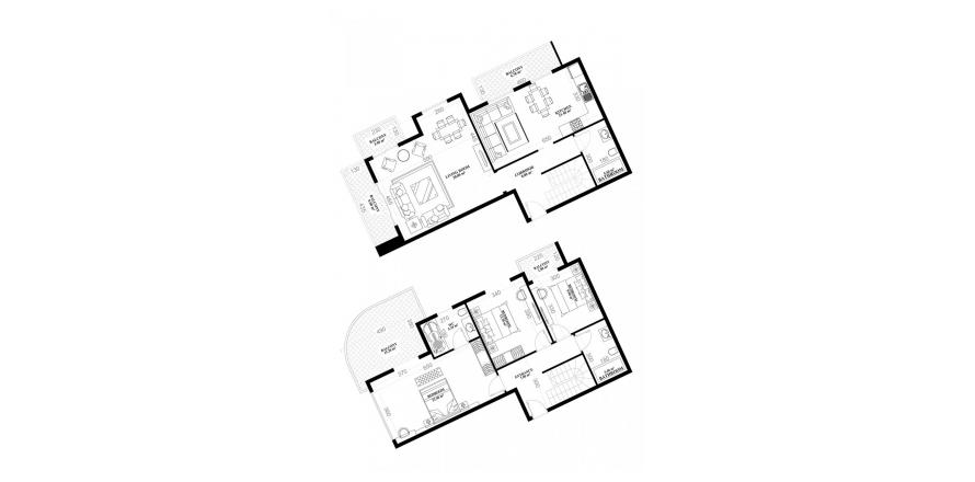 Floor plan «19», 3+2 in YEKTA ALARA CİTY Residence