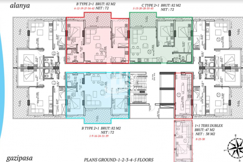 Apartment for sale  in Mahmutlar, Antalya, Turkey, 1 bedroom, 61m2, No. 34872 – photo 27