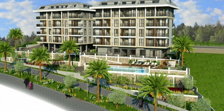 1+1 Apartment  in Oba, Antalya, Turkey No. 48668