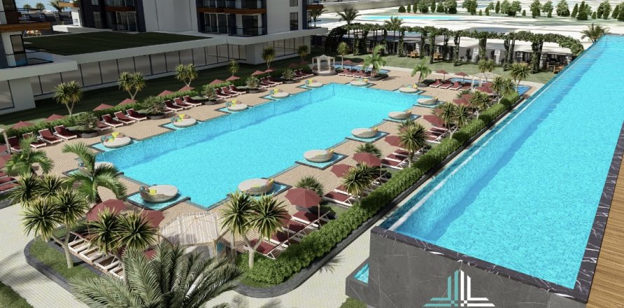 1+1 Apartment  in Alanya, Antalya, Turkey No. 52411