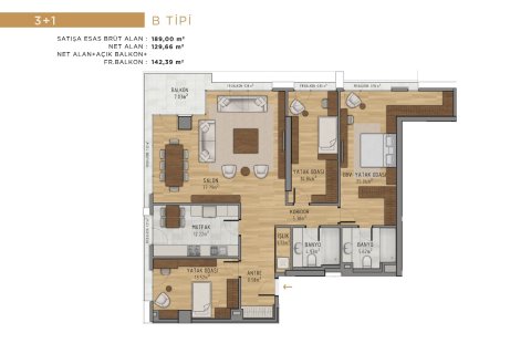 Apartment for sale  in Üsküdar, Istanbul, Turkey, 3 bedrooms, 189m2, No. 53772 – photo 18